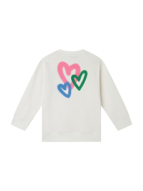 Felpa Bianca con Cuori Firmata STELLA MC CARTNEY | 4C20-Z0499101